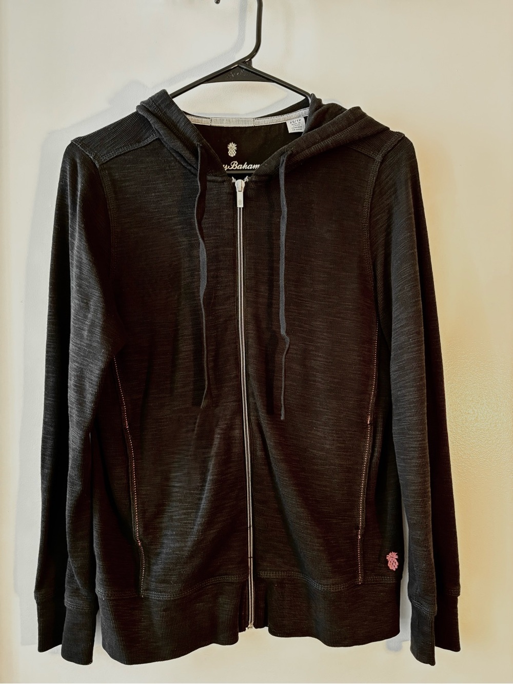 Tommy Bahama Tobago Bay Full-Zip Hoodie – Black – XS – Excellent Condition
